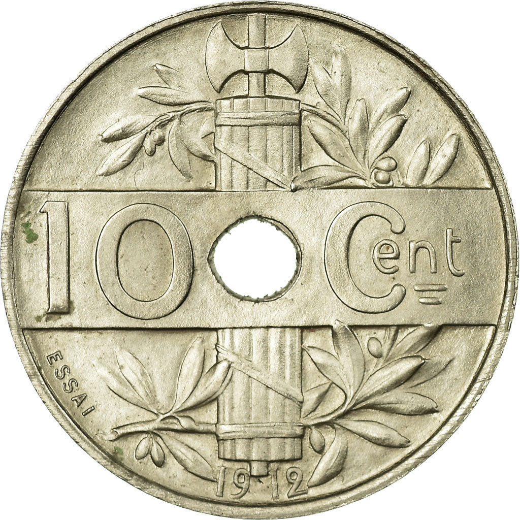 France, 10 Centimes, Concours de Varenne, 1912, Paris, Essai, Nickel, SPL