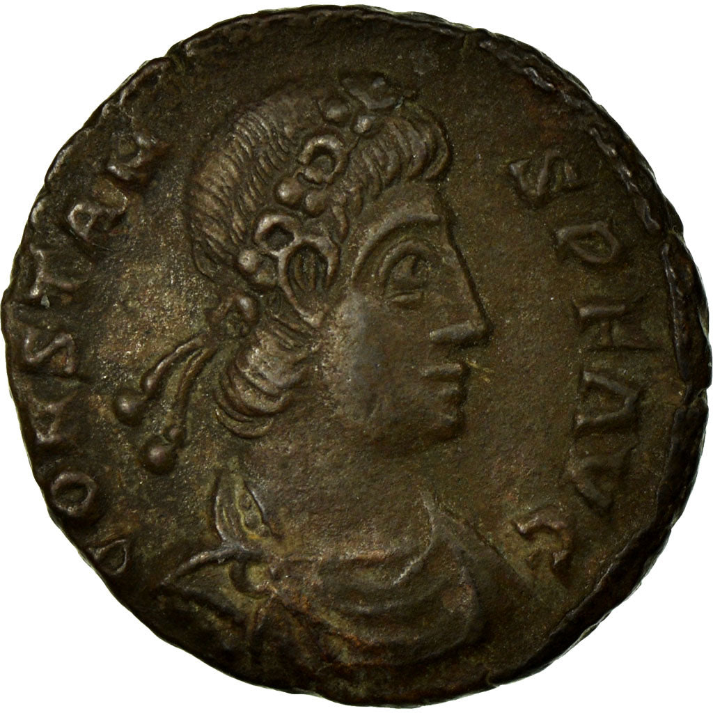Constans, Nummus, Siscia, Copper, AU(50-53), Cohen:176