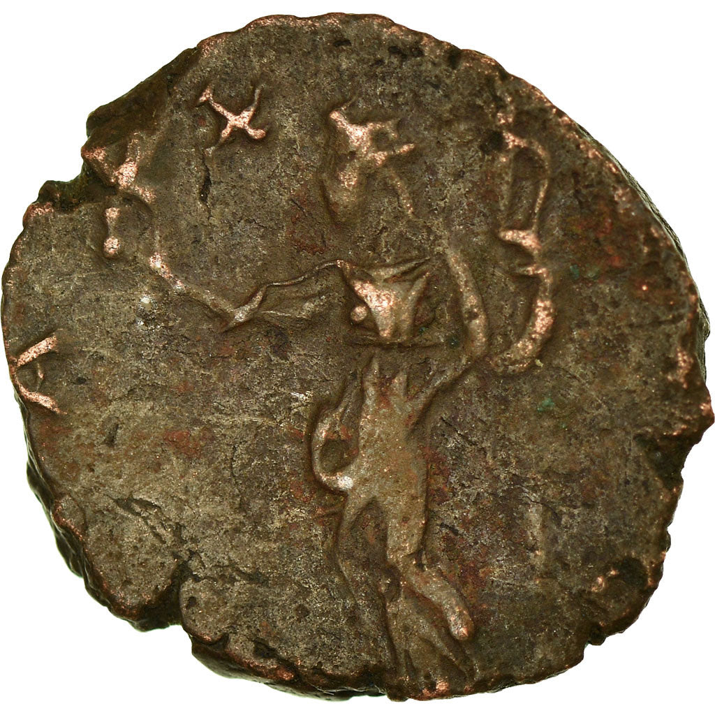 Moneda, Tetricus I, Antoninianus, AD 272-274, Trier, BC+, Vellón, RIC:100