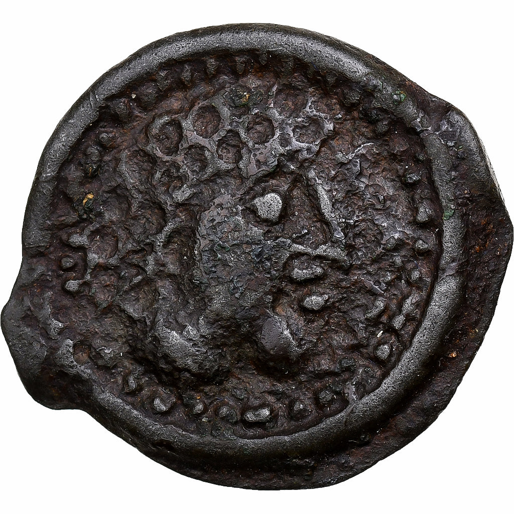 Suessiones, Potin au grand profil, ca. 60-40 BC, Potin, VF(30-35)
