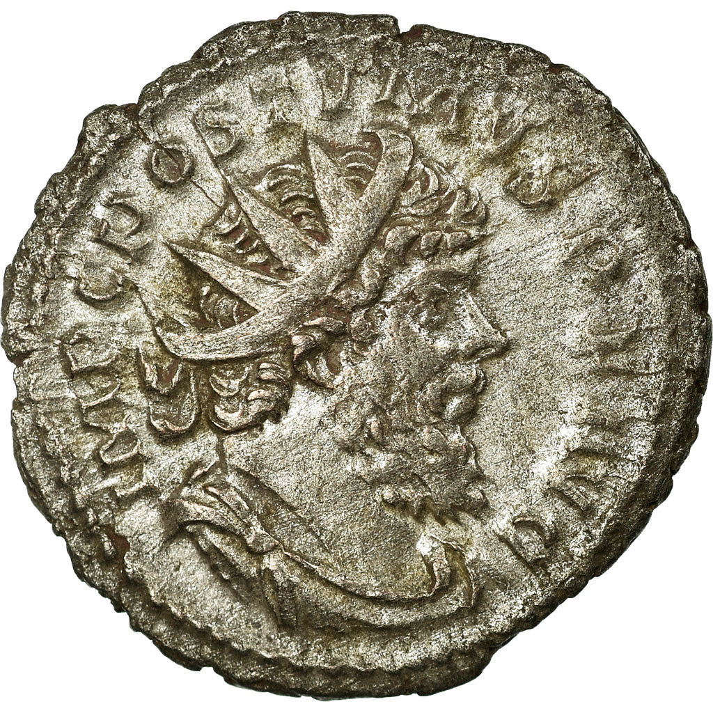 Postumus, Antoninianus, Rome, Bilon, AU(55-58), Cohen:358