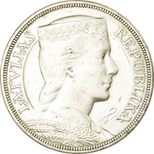 Monnaie, Latvia, 5 Lati, 1931, TTB+, Argent, KM:9