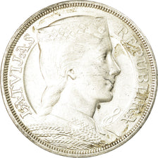 Coin, Latvia, 5 Lati, 1931, AU(50-53), Silver, KM:9