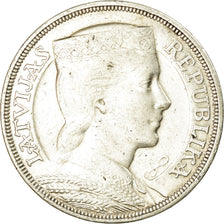 Monnaie, Latvia, 5 Lati, 1931, TTB+, Argent, KM:9