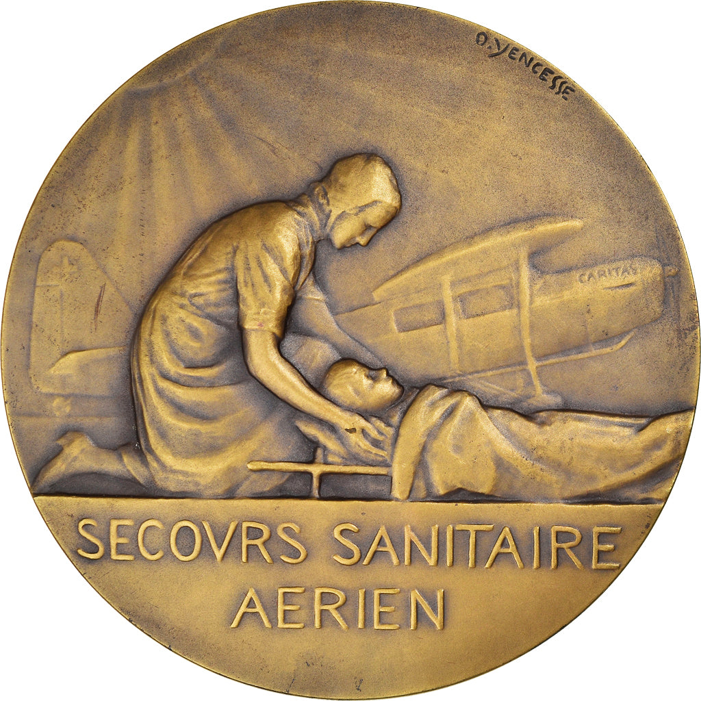 Francia, medaglia, Secours Sanitaire Aérien, Ville de Dijon, Aviation, Ovide