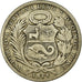 Moneda, Perú, Sol, 1924, Philadelphia, BC+, Plata, KM:218.1