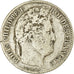Moneta, Francia, Louis-Philippe, Franc, 1837, Lyon, MB+, Argento, KM:748.4