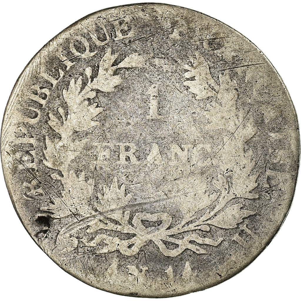 Francia, Napoleon I, Franc, AN 14, Torino, Argento, B+, Gadoury:443