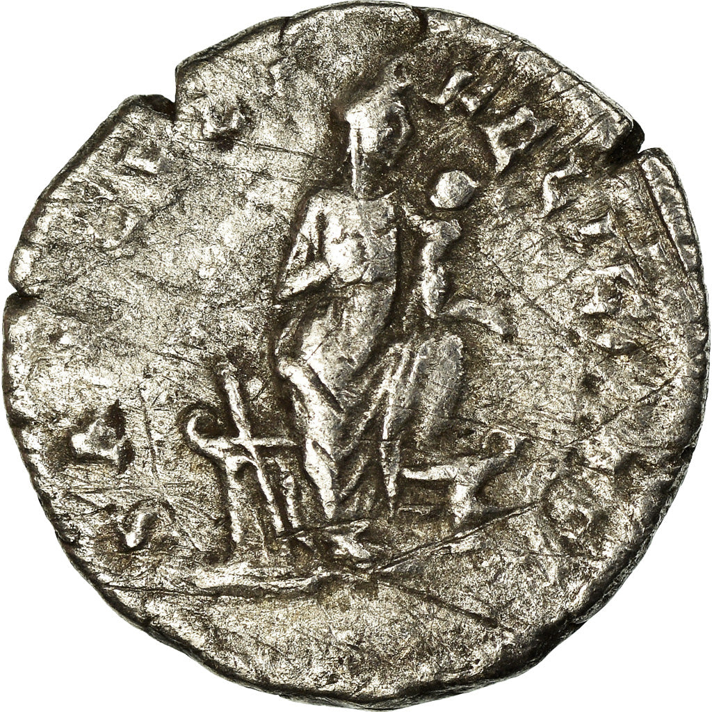 Julia Domna, Denarius, Rome, Argento, MB+, RIC:577