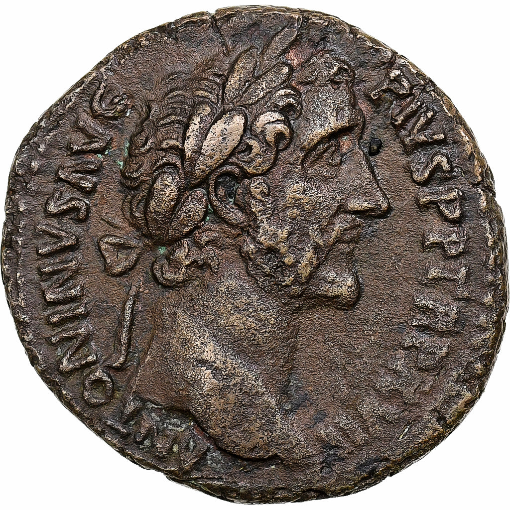 Antoninus Pius, As, 153-154, Rome, Bronze, EF(40-45), RIC:921