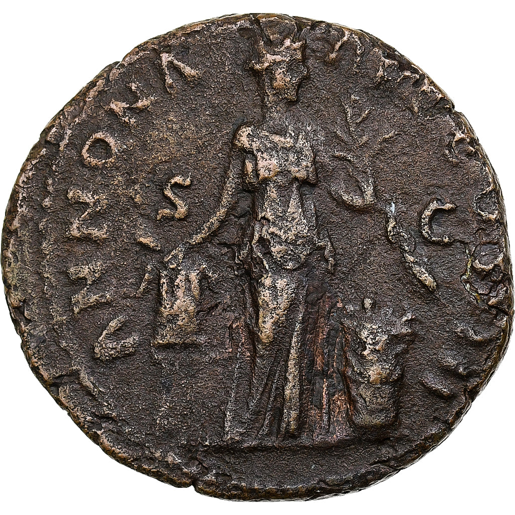 Antoninus Pius, As, 153-154, Rome, Bronze, EF(40-45), RIC:921