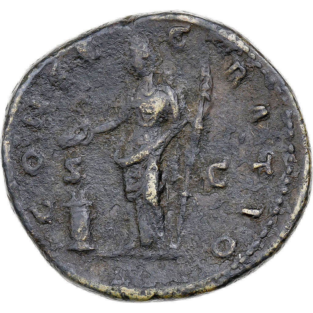Diva Faustina I, Dupondius, 141, Rome, Bronze, TTB, RIC:1187a