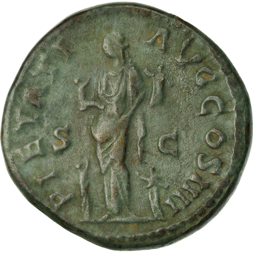 Coin, Dupondius, 159-160, Roma, Rare, EF(40-45), Copper, RIC:1048