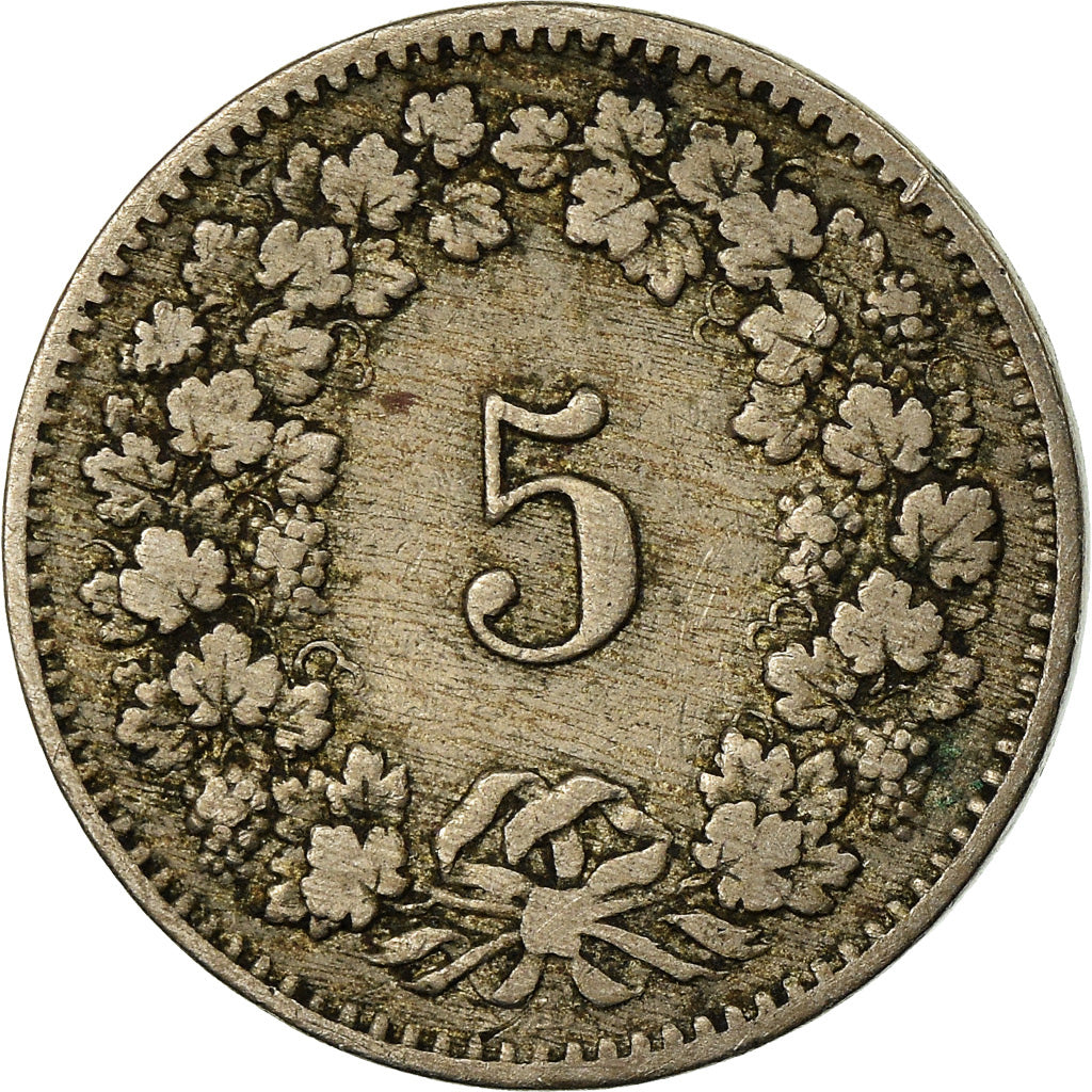 Monnaie, Suisse, 5 Rappen, 1888, Bern, TB, Copper-nickel, KM:26