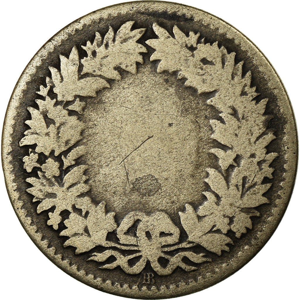 Monnaie, Suisse, 20 Rappen, 1850, Bern, B+, Billon, KM:7