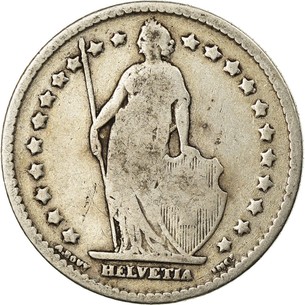 Moneta, Svizzera, Franc, 1900, Bern, MB, Argento, KM:24