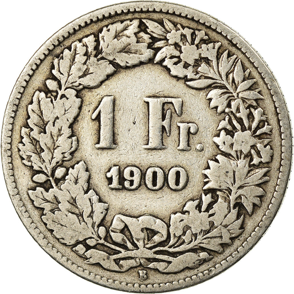 Moneta, Svizzera, Franc, 1900, Bern, MB, Argento, KM:24