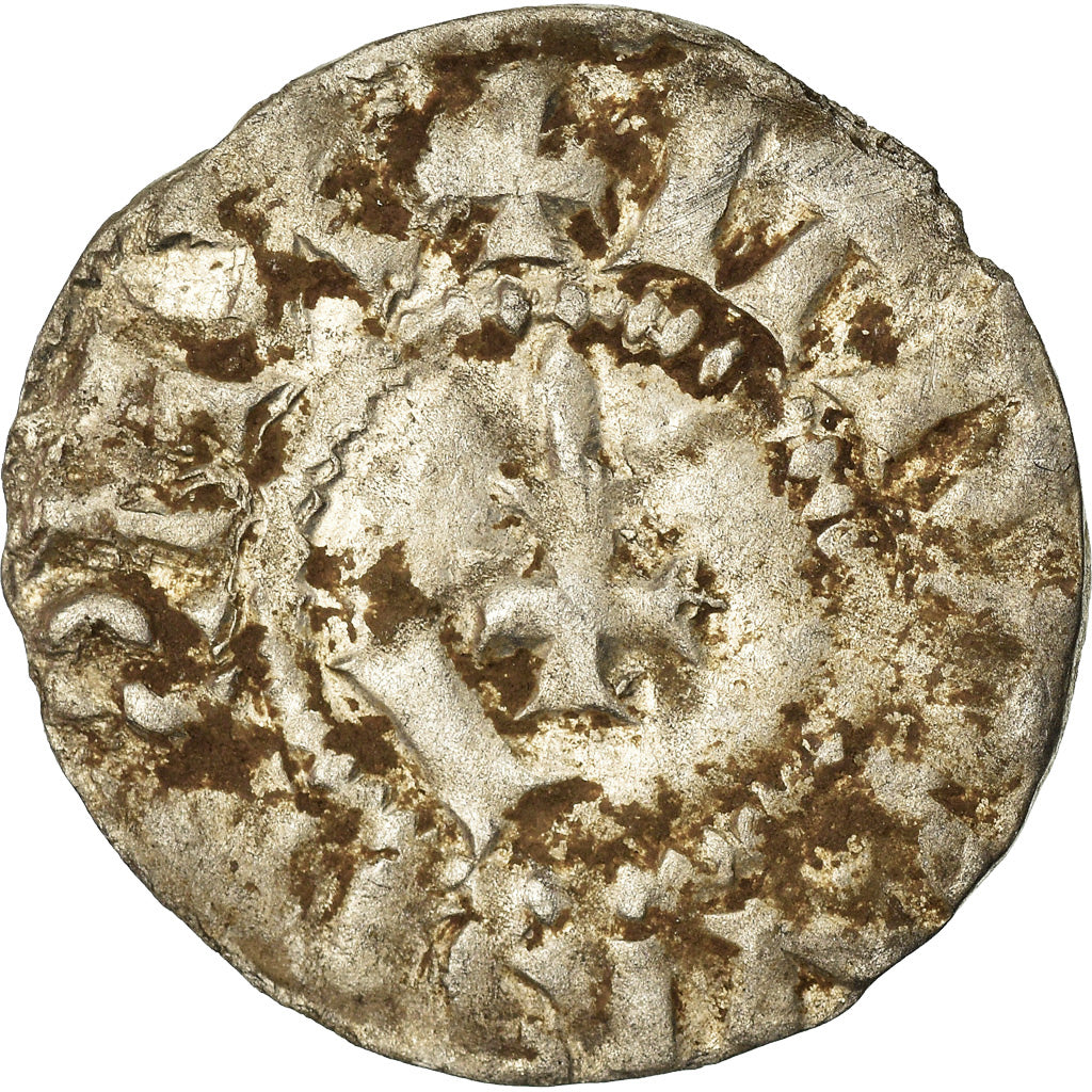 Moneta, Francia, Louis IV d'Outremer, Denarius, 970-980, Langres, BB, Argento