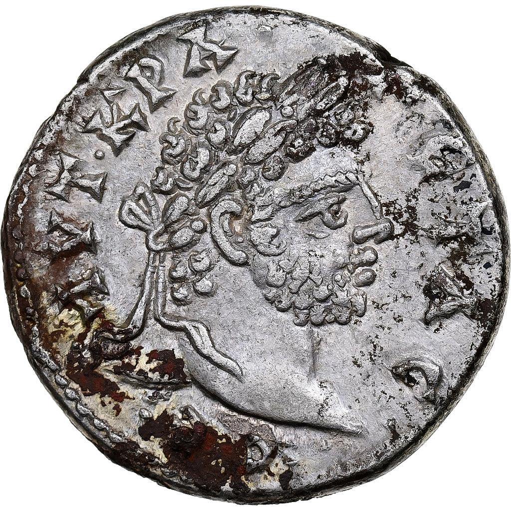 Seleucis and Pieria, Geta, Tetradrachm, 209-211, Laodicea ad Mare, Silber, SS+