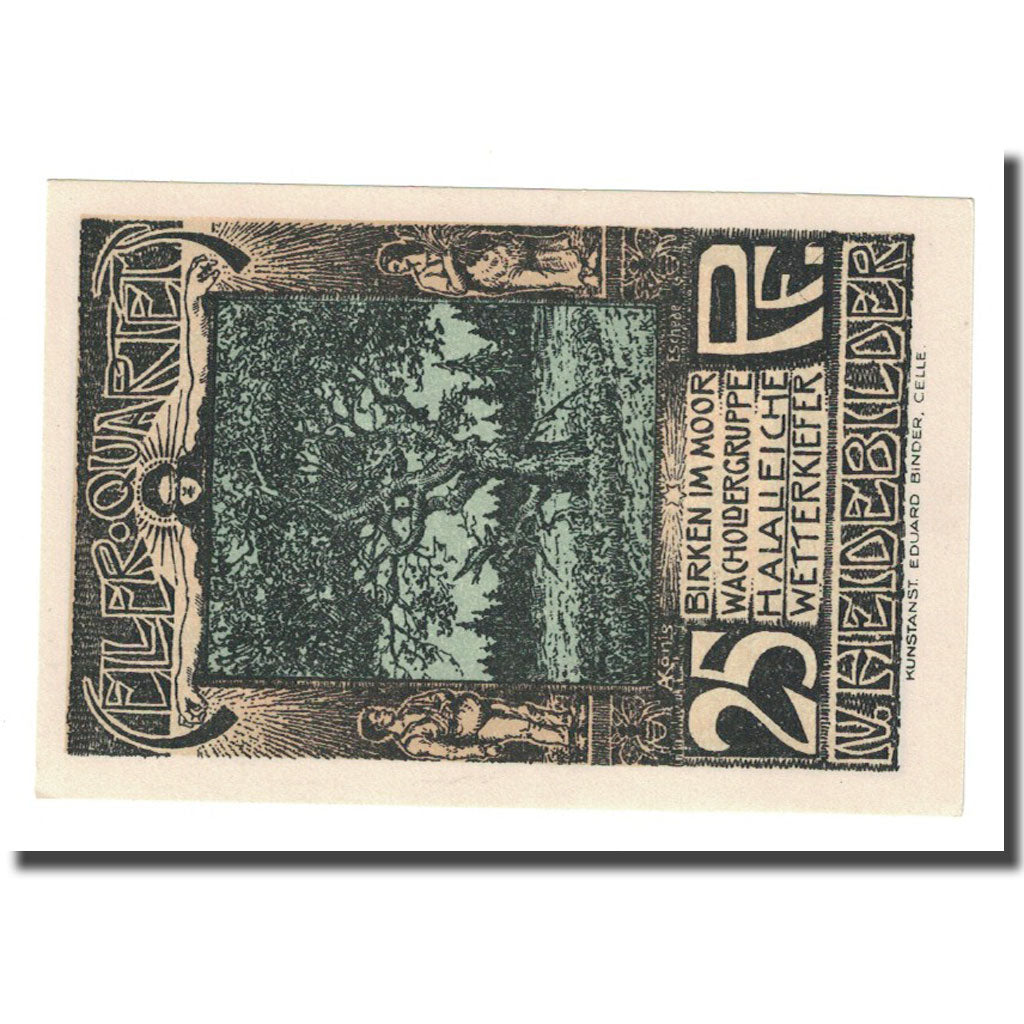 Banconote, Germania, Celle, 25 Pfennig, Blason, 1922, SPL, Mehl:226.4