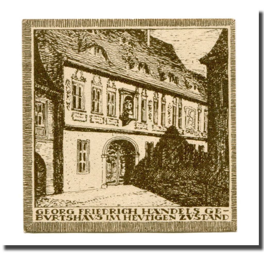 Billete, Alemania, Halle a.d. Saale, 10 Pfennig, batiment 1, 1921, SC