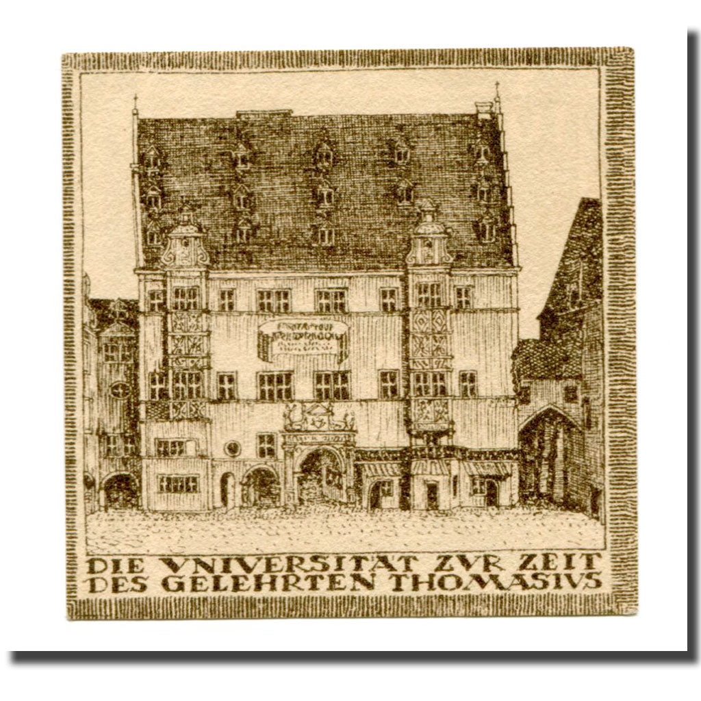 Biljet, Duitsland, Halle a.d. Saale, 10 Pfennig, batiment 2, 1921, SPL