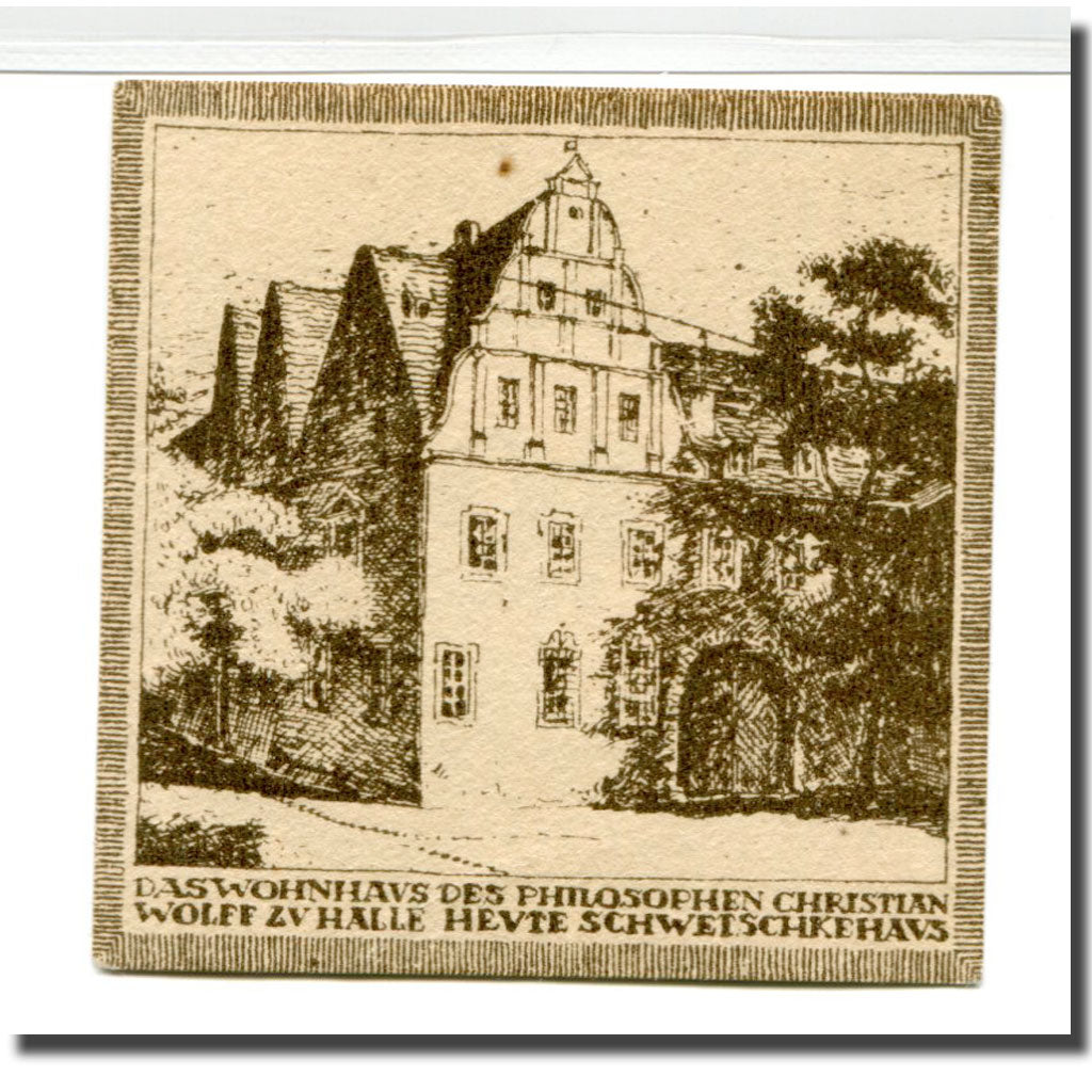 Banconote, Germania, Halle a.d. Saale, 10 Pfennig, batiment 3, 1921, SPL