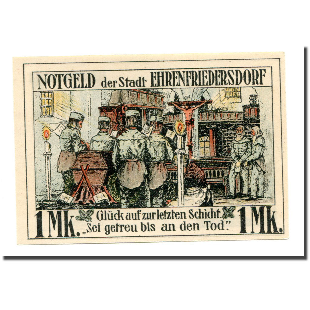 Banknote, Germany, Ehrenfriedersdorf, 1 Mark, personnage 2, 1921, 1921-08-01