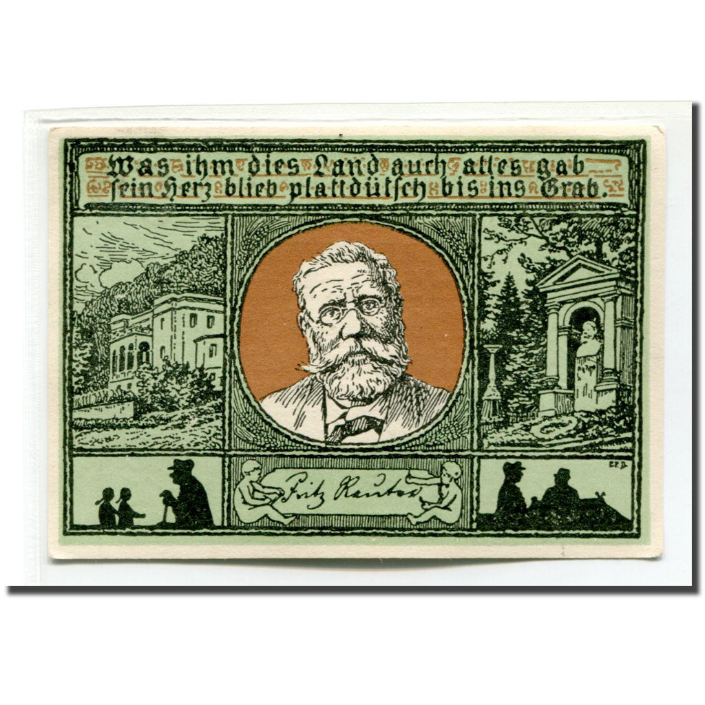 Billet, Allemagne, Eisenach Stadt, 50 Pfennig, portrait 1, 1921, SPL, Mehl:318.2
