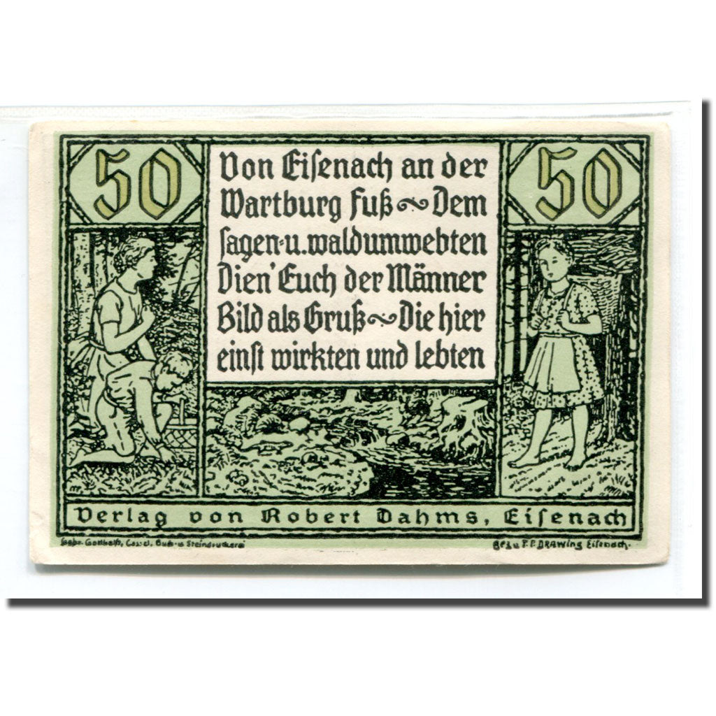 Banknote, Germany, Eisenach Stadt, 50 Pfennig, portrait 4, 1921, UNC(63)