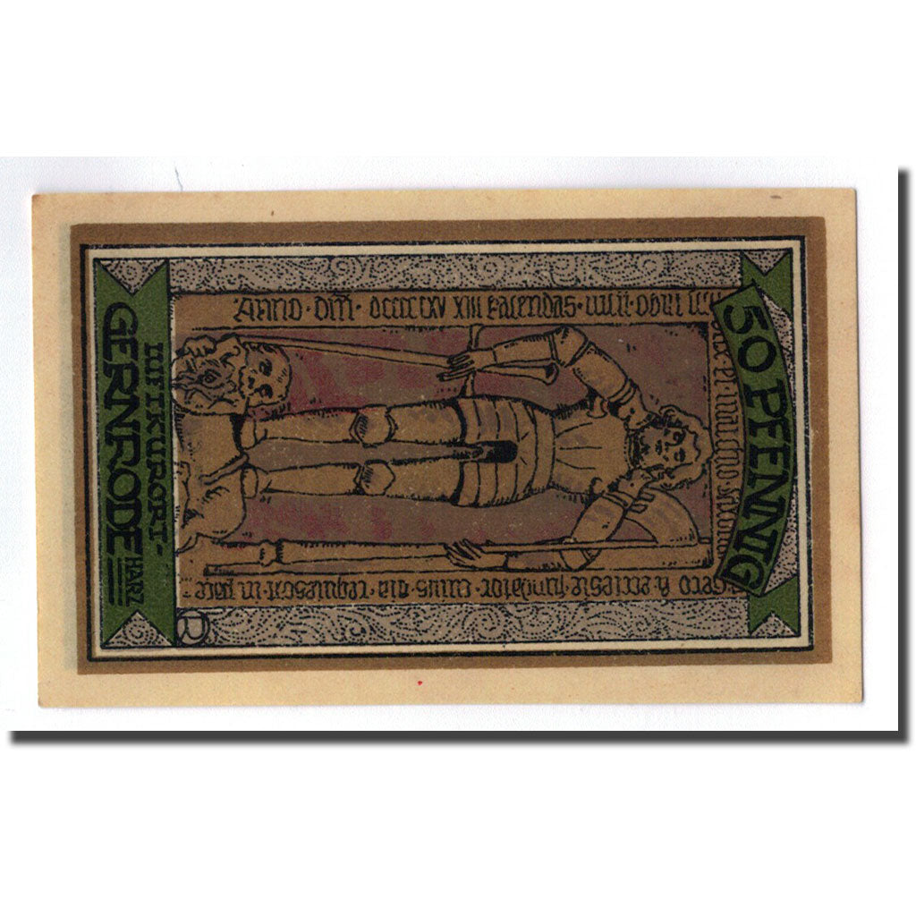 Banknote, Germany, Gernrode a. H., 50 Pfennig, personnage, 1921, 1921-05-09