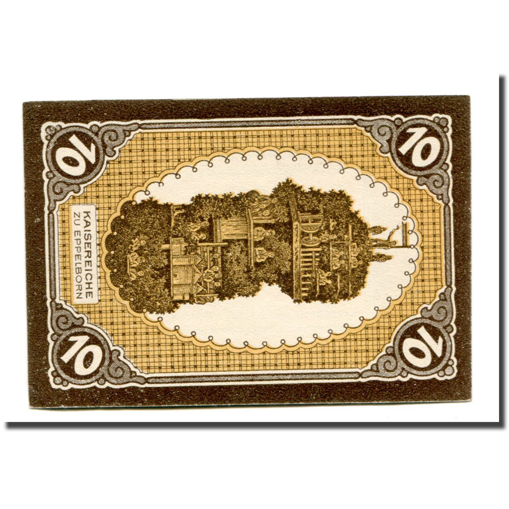 Billet, Allemagne, Eppelborn - Dimingen, 10 Pfennig, personnage, 1921