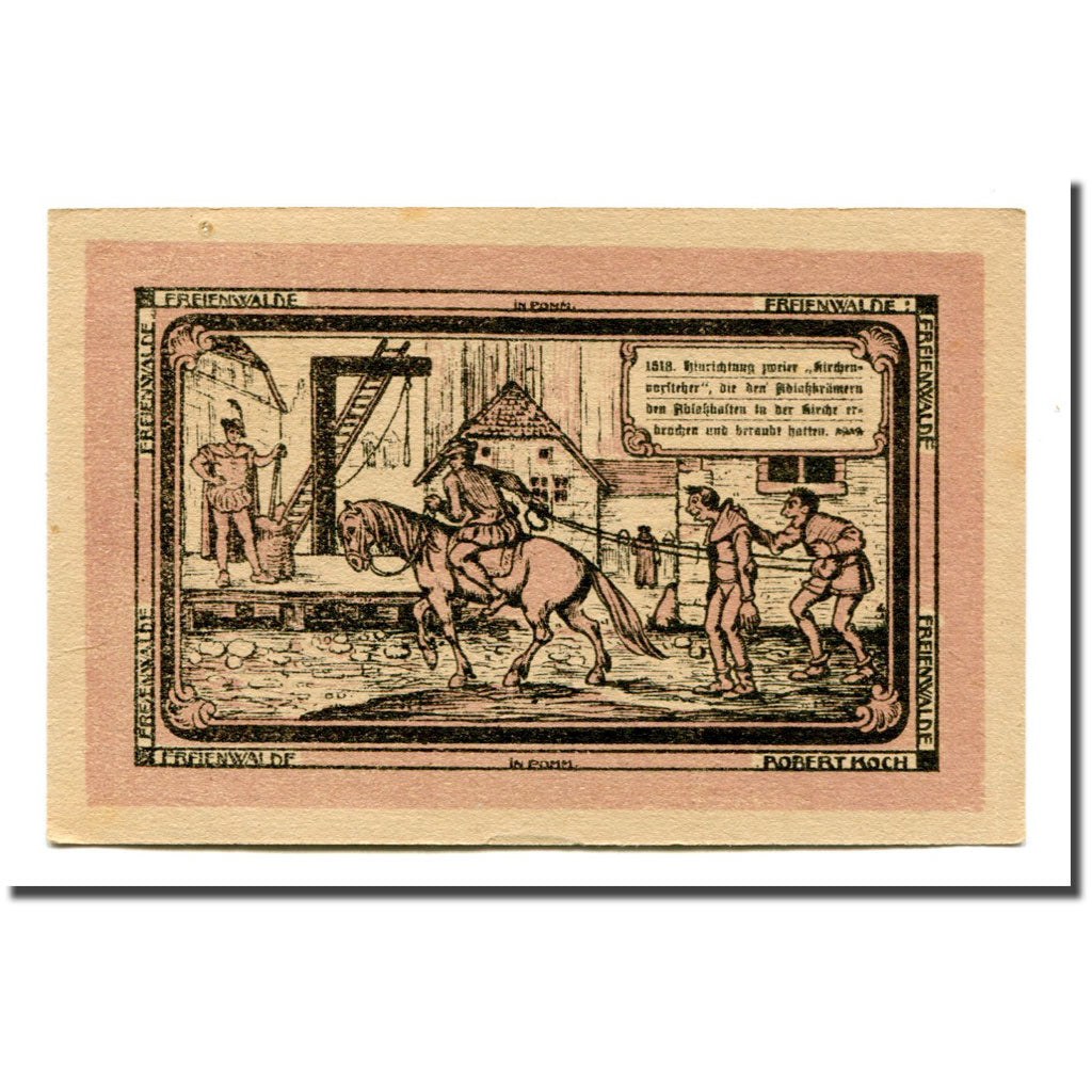 Banknote, Germany, Freienwalde Stadt, 50 Pfennig, personnage 1, 1922, UNC(63)