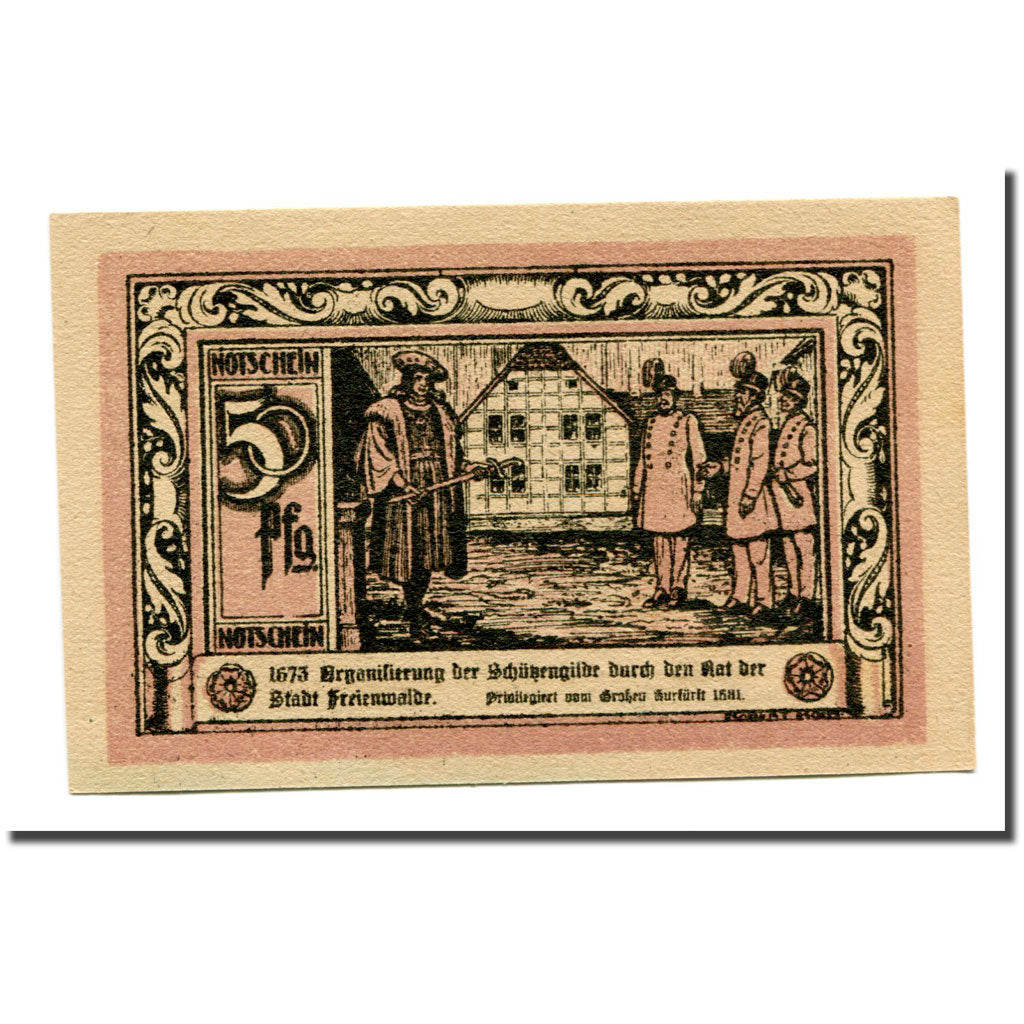 Banknote, Germany, Freienwalde Stadt, 50 Pfennig, personnage 2, 1922, UNC(63)