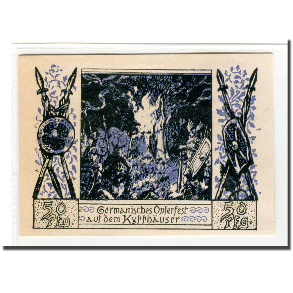 Banknote, Germany, Frankenhausen, 50 Pfennig, arbre, 1921, 1921-07-31, UNC(63)