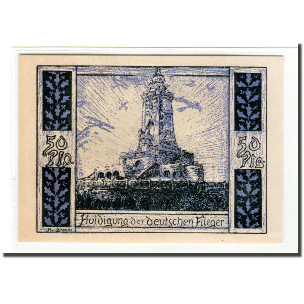 Banknote, Germany, Frankenhausen, 50 Pfennig, Batiment, 1921, 1921-07-31