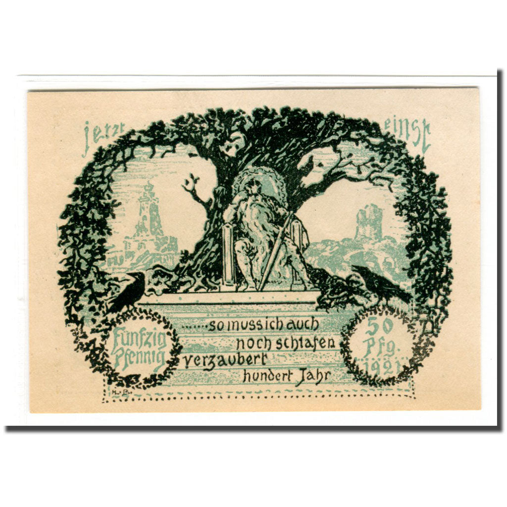 Banknote, Germany, Frankenhausen, 50 Pfennig, personnage 2, 1921, 1921-07-31