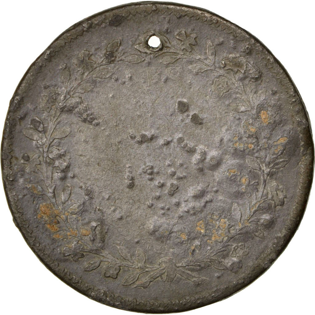 France, Medal, End of Monarchy, Politics, Society, War, VF(30-35), Tin