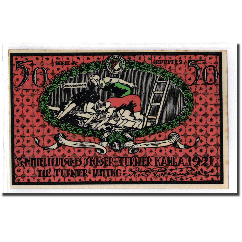 Billete, Alemania, Kahla, 50 Pfennig, personnage 7, 1922, 1922-07-01, SC