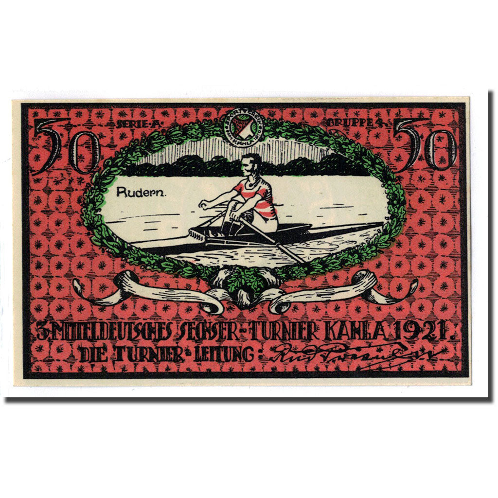 Billete, Alemania, Kahla, 50 Pfennig, personnage 10, 1922, 1922-07-01, SC