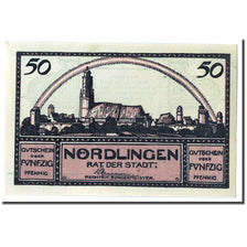 Banconote, Germania, Nordlingen, 50 Pfennig, Poeme, 1920, 1920-12-01, SPL