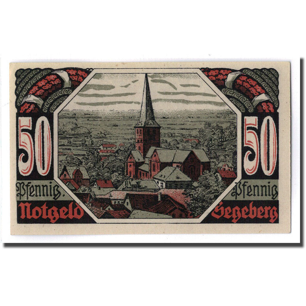 Biljet, Duitsland, Segeberg, 50 Pfennig, paysage, 1920, 1920-12-18, SPL
