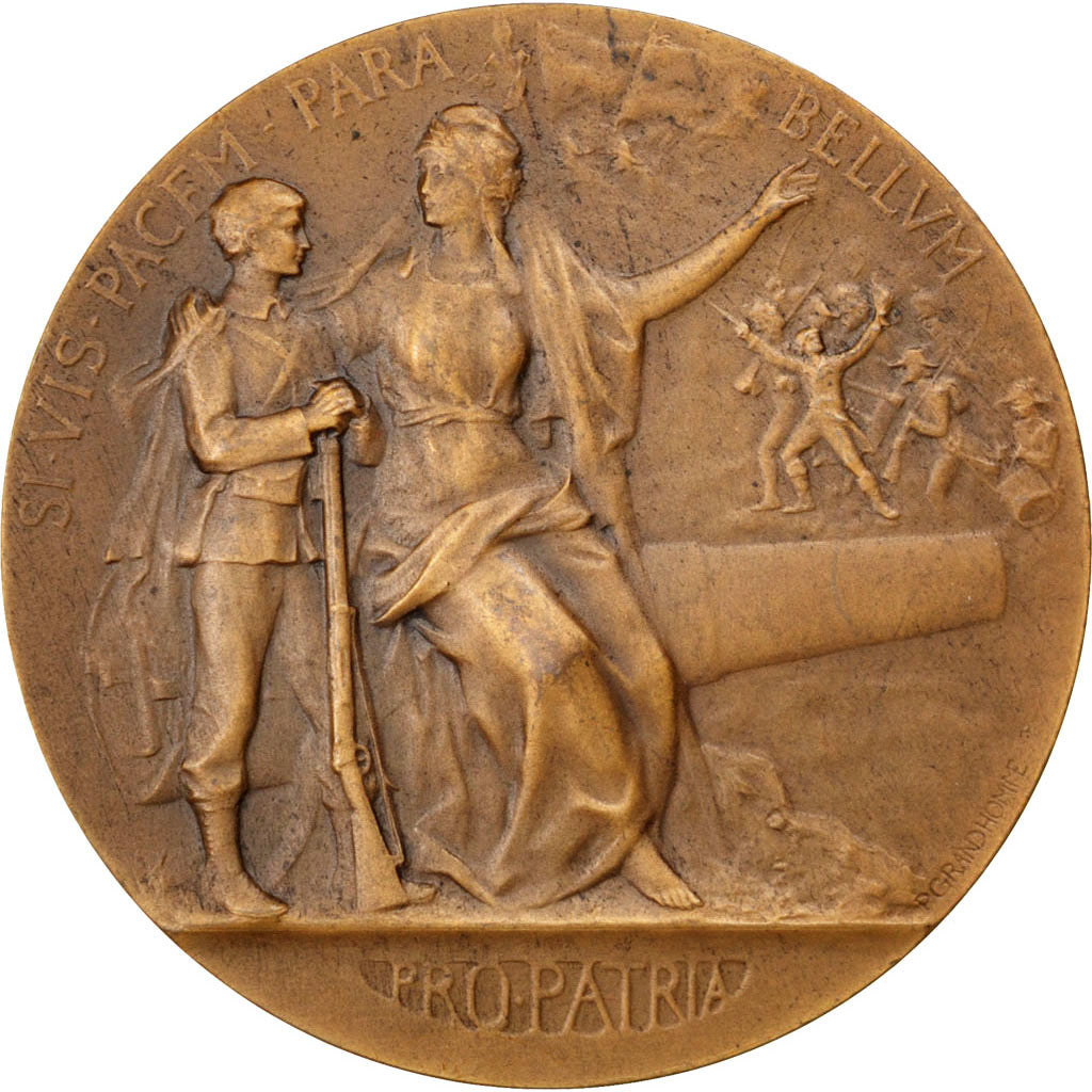 Frankreich, Medal, French Third Republic, Politics, Society, War, Prud'homme
