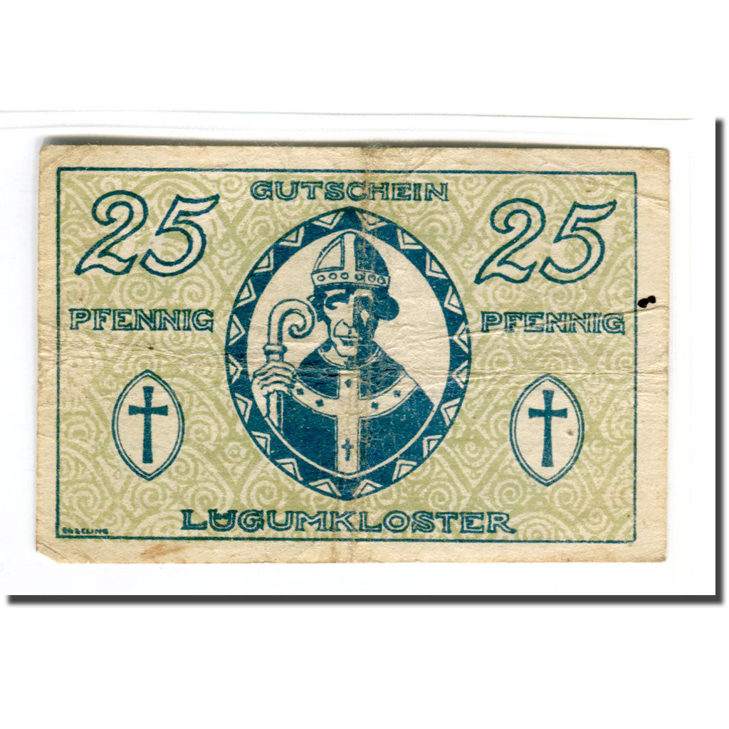 Geldschein, Deutschland, Lügumkloster, 25 Pfennig, Texte, 1920, 1920-01-10, VZ