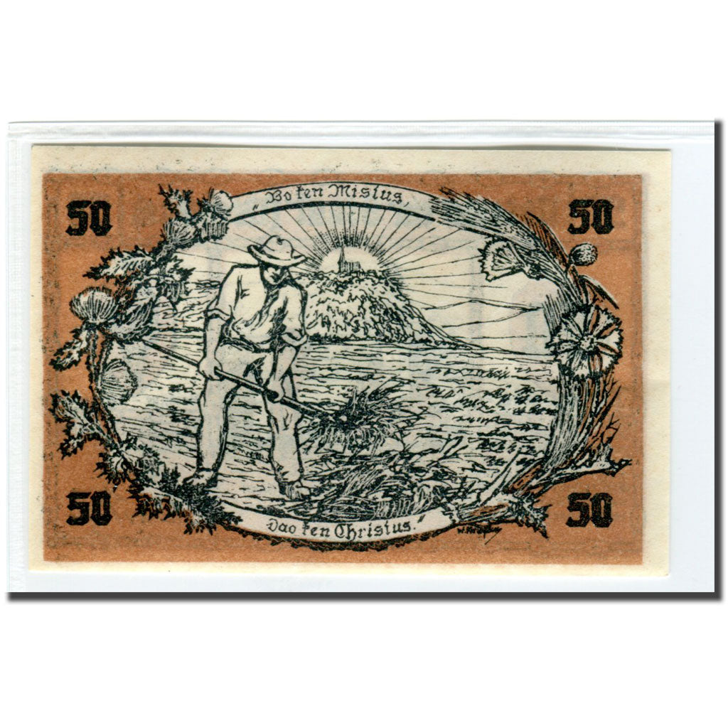 Banknote, Germany, Medebach, 50 Pfennig, personnage, 1921, 1921-09-02, UNC(63)