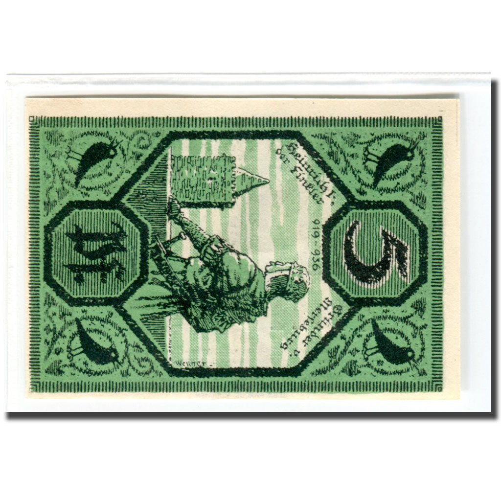 Banknote, Germany, Merseburg Stadt, 5 Pfennig, personnage 3, 1921, 1921-05-01