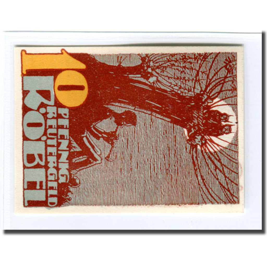 Banknote, Germany, Röbel, 10 Pfennig, personnage, 1922, 1922-02-28, UNC(63)