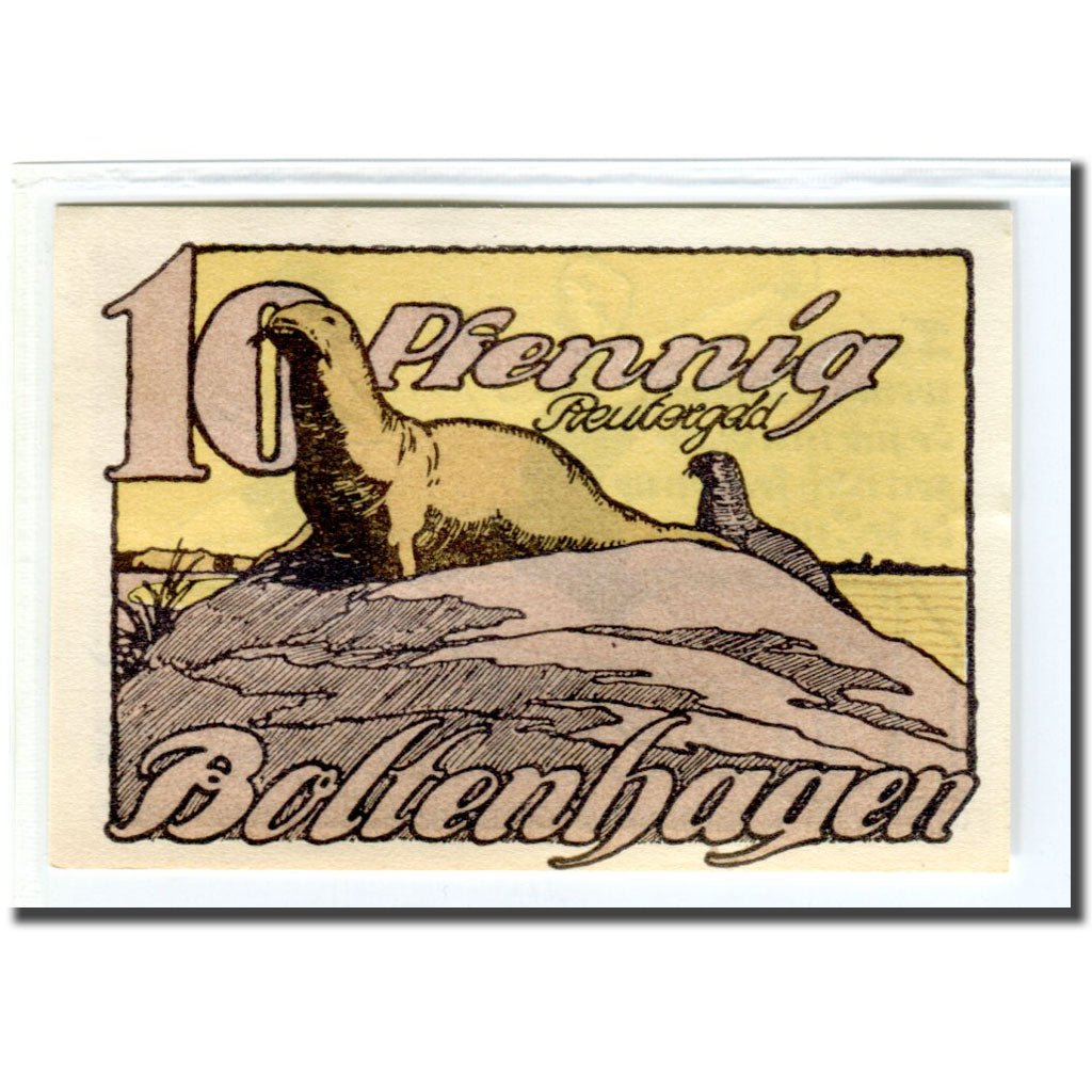 Geldschein, Deutschland, Boltenhagen, 10 Pfennig, Phoque, 1922, UNZ-, Mehl:138.1