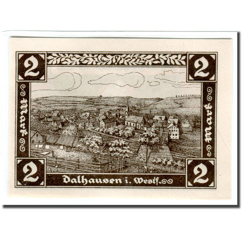 Banknote, Germany, Dalhausen, 2 Mark, paysage, 1921, 1921-11-05, UNC(63)