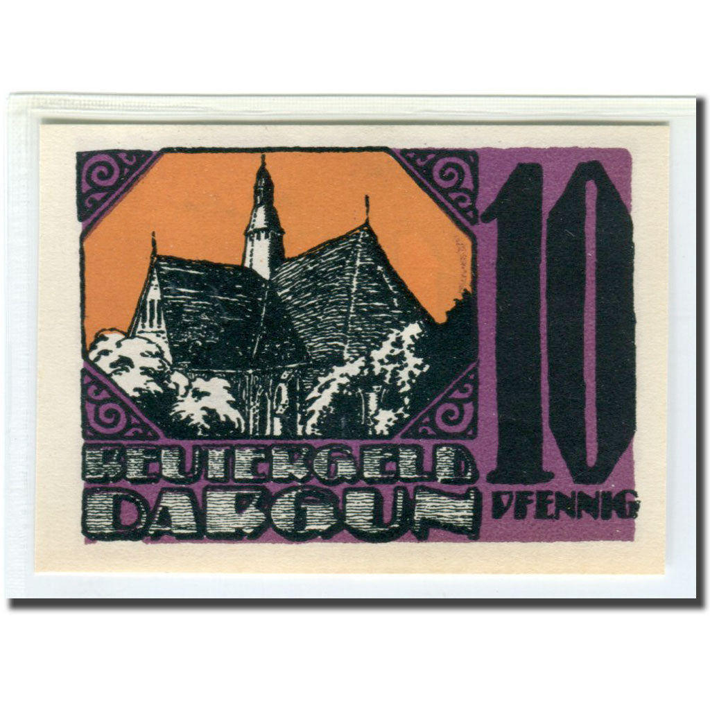 Banknote, Germany, Dargun, 10 Pfennig, Batiment, 1922, UNC(63), Mehl:257.1